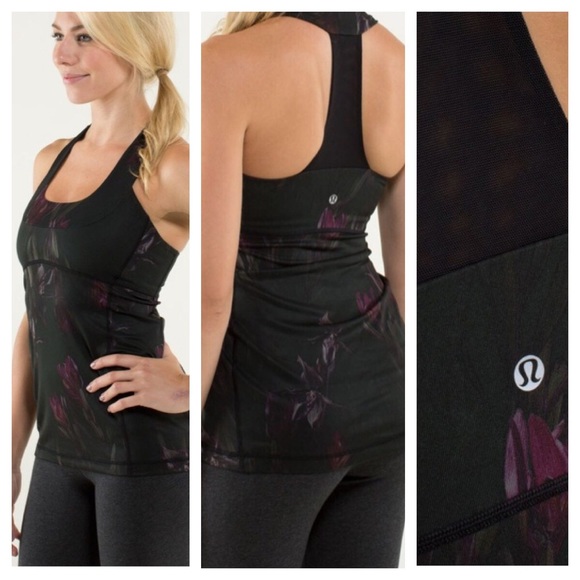 lululemon athletica Tops - FREE W Bundle Lululemon Iris Floral Scoopneck Tank